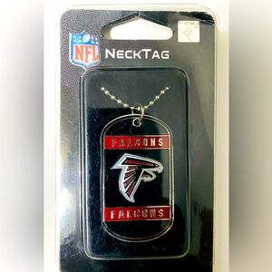 NIP NFL Falcons NeckTag - Black and Red